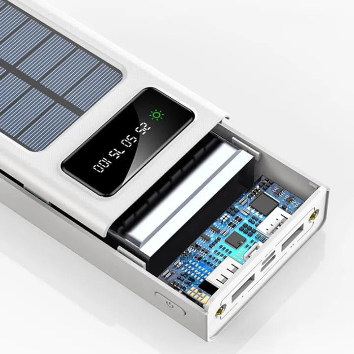 10,000mAh power bank with solar charging