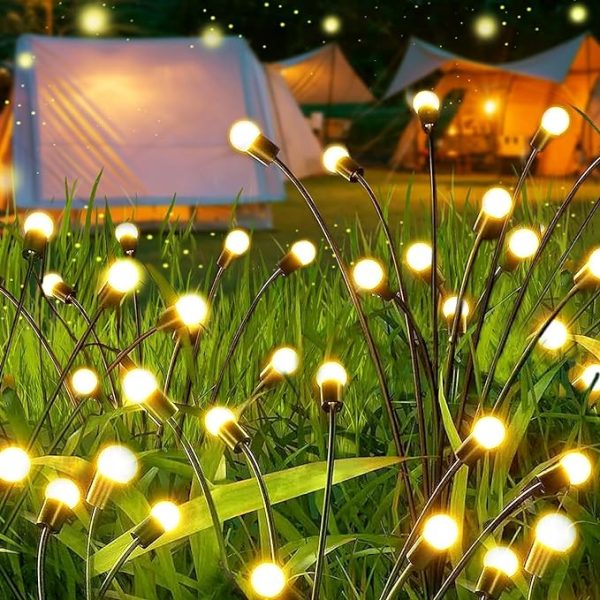 SOLAR FIREFLY LIGHTS - 10 led lights.SOLAR CHARGING WATER PROOF CHARMIBG LIGHTS