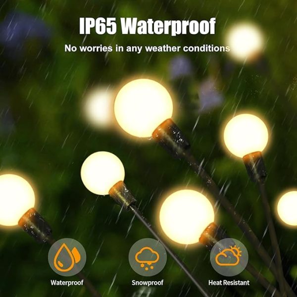 SOLAR FIREFLY LIGHTS - 10 led lights.SOLAR CHARGING WATER PROOF CHARMIBG LIGHTS