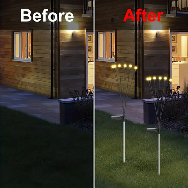 SOLAR FIREFLY LIGHTS - 10 led lights.SOLAR CHARGING WATER PROOF CHARMIBG LIGHTS