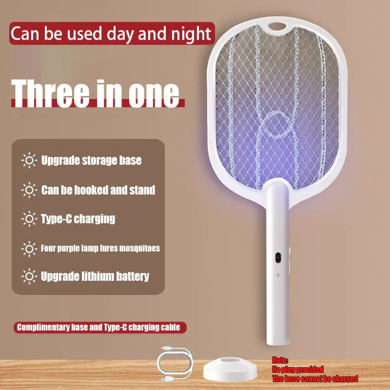 3 IN 1 LED MOSQUITO KILLER RACKET