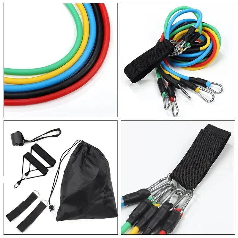 11Pcs Power Resistance Elastic Band