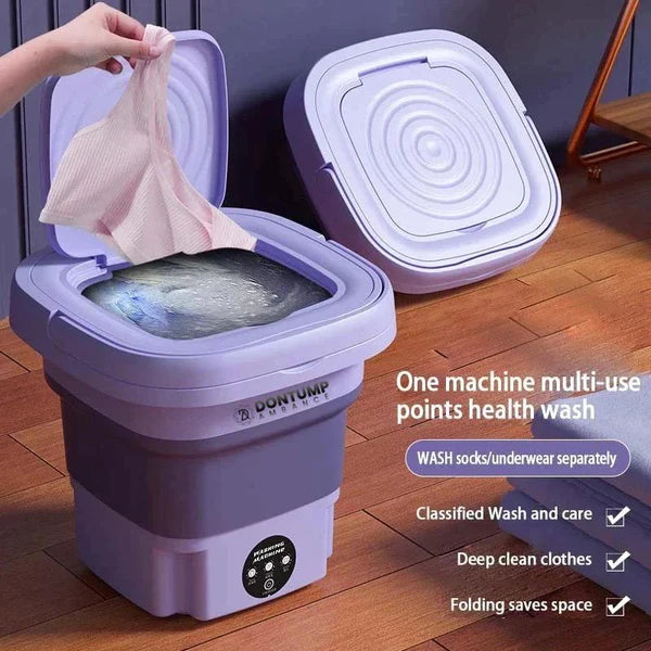 Portable Washing Machine - Mini Foldable Machine for Clothes with drier