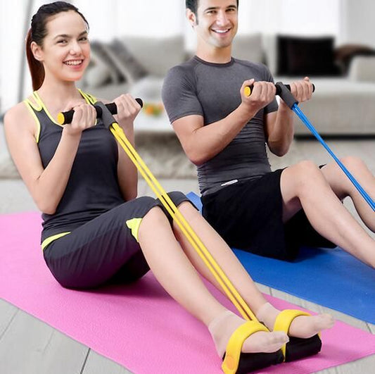 Tummy Trimmer Double Spring-Pull Rope Yoga Fitness Gym