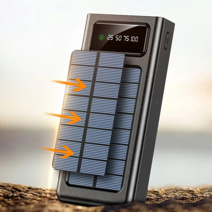 10,000mAh power bank with solar charging