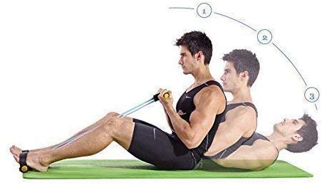 Tummy Trimmer Double Spring-Pull Rope Yoga Fitness Gym