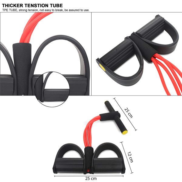 Tummy Trimmer Double Spring-Pull Rope Yoga Fitness Gym