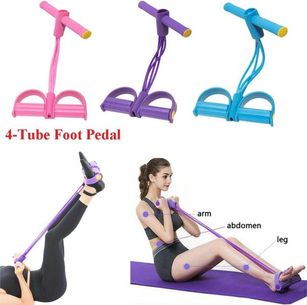 Tummy Trimmer Double Spring-Pull Rope Yoga Fitness Gym