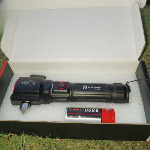 Hammer Flashlight Torch & Charging 8800 MAH Power Bank,Waterproof Led 1KM long Range Flashlight